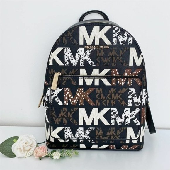 Michael Kors Handbags - Michael Kors Backpack Adina Medium In Signature NWT